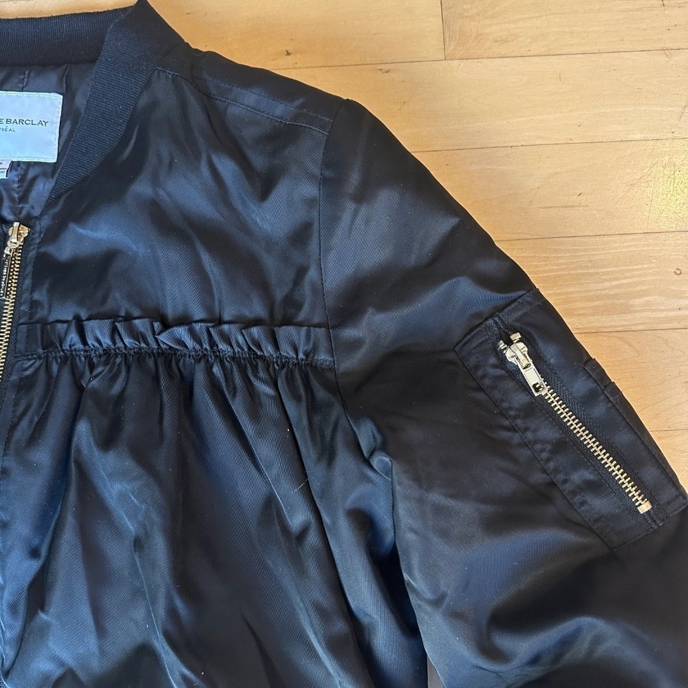Katherine Barclay Black bomber Jacket, S, CB2187 - Picture 3 of 7